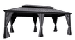 Pawilony ogrodowe - Pawilon Ogrodowy PREMIUM 3.65 x 5.95m Wiata ogrodowa Corciano Stalowy dach (1)