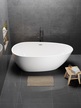 Wanny wolnostojące - Wanna Gullfoss 170 x 75 cm wolnostojąca Akrylowa biała system przelewowy (8)