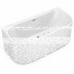 Wanny wolnostojące - Wanna Łazienkowa Doris z Hydromasażem  170 x 80 cm wolnostojąca Akrylowa LED Jacuzzi (9)