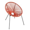 Krzesła ogrodowe - Krzesło fotel Acapulco Czerwone Eurohit Garden (1)