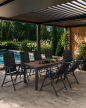 Ogród - ZESTAW OGRODOWY MEBLE OGRODOWE POLA STÓŁ KRZESŁA ALUMINIUM 8 osobowy (9)