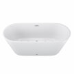 Z hydromasażem  - Wanna Łazienkowa Jupiter +  a funkcją masażu POWIETRZNEGO 170 x 80 cm wolnostojąca Akrylowa LED Jacuzzi HYDROMASAŻ (5)