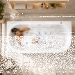 Wanny wolnostojące - Wanna Łazienkowa Doris z Hydromasażem  170 x 80 cm wolnostojąca Akrylowa LED Jacuzzi (7)