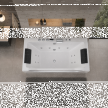 Z hydromasażem  - Wanna Łazienkowa Cannes z Hydromasażem  170 x 80 cm wolnostojąca Akrylowa Jacuzzi (7)