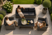 Meble ogrodowe - Zestaw Mebli ogrodowych Big Sofa Corciano Sofa 3 osobowa 2 fotele i stolik komplet mebli (3)