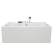 Z hydromasażem  - Wanna Łazienkowa Genua z Hydromasażem  170 x 80 cm wolnostojąca Akrylowa Jacuzzi (3)