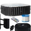 Jacuzzi ogrodowe - Jacuzzi Basen Ogrodowy Spa Corciano Kwadratowe 180 x 66 cm Hydromasaż (1)