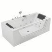 Z hydromasażem  - Wanna Łazienkowa Cannes z Hydromasażem  170 x 80 cm wolnostojąca Akrylowa Jacuzzi (2)