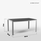 Zestaw mebli ogrodowych Pola stół + 6 krzeseł rozkładanych aluminium (9)