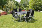 Zestaw mebli ogrodowych Pola stół + 6 krzeseł rozkładanych aluminium (6)