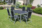 Zestaw mebli ogrodowych Pola stół + 6 krzeseł rozkładanych aluminium (5)