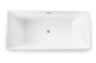 Wanny wolnostojące - Wanna wolnostojąca biała akrylowa 170 x 80 cm + syfon SMART (7)