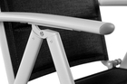 Aluminiowe - Zestaw mebli ogrodowych Pola stół + 8 krzeseł rozkładanych aluminium (11)