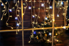 Lampki choinkowe - Lampki Sople Zewnętrzne 500LED FLASH 18M Białe Ciepłe EUROHIT Christmas (9)
