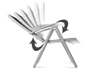 Zestaw mebli ogrodowych Pola stół + 6 krzeseł rozkładanych aluminium (10)
