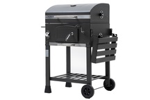 Grill ogrodowy węglowy ruszt żeliwny wózek Carbo - Angus PREMIUM