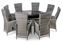 Zestaw ogrodowy PREMIUM  Hardy Plus Stół z krzesłami 8 osobowy 