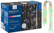 Sople 500 LED 10% efekt flesh  dodatkowe gniazdo MULTIKOLOR