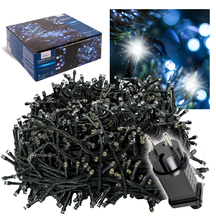 Lampki choinkowe 1000 led zimny biały efekt flesz 20%