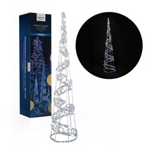 Dekoracja Stożek 50 LED 90 cm do użytku wewnętrznego i zewnętrznego zimny biały 