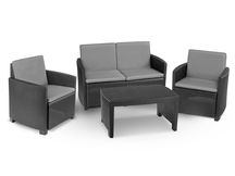 Zestaw Ogrodowy Eden Sofa stolik kawowy 2 fotele