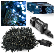 Lampki choinkowe 1000 LED zimny biały z programatorem i timerem