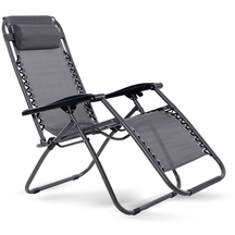 Leżak Plażowy Ogrodowy Składany Zero Gravity Antracyt