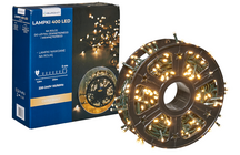 Lampki 400LED białe ciepłe na rolce