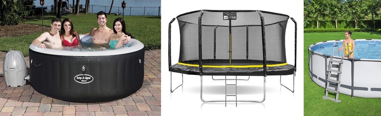 Trampoliny  - Trampolina 16FT 488CM PREMIUM z siatką wewnętrzną i drabinką CORCIANO (10)