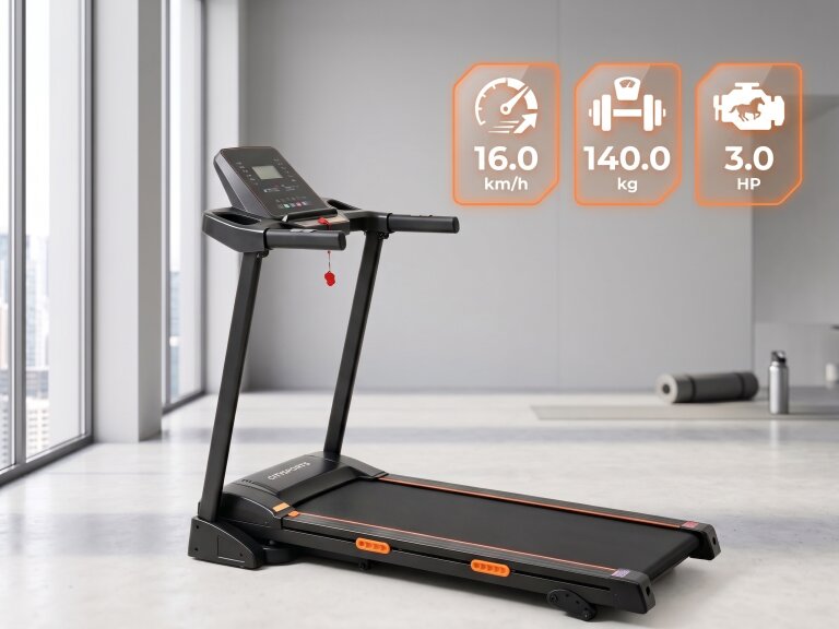 Bieżnie elektryczne - Profesjonalna Bieżnia Elektryczna Corciano FIDZI Bluetooth Aplikacja do 140 kg (2)