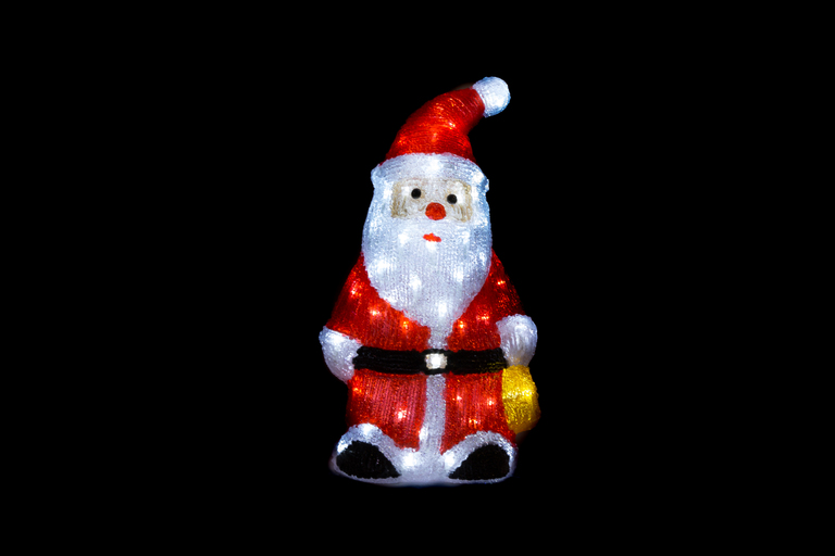 Boże Narodzenie - Ozdoba Świąteczna Akrylowy Mikołaj 60LED 38CM CH30 THL48 (5)