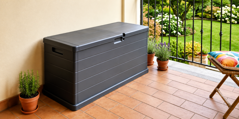 Skrzynie - Skrzynia ogrodowa Omega 117x38x56 210L grafit  (5)