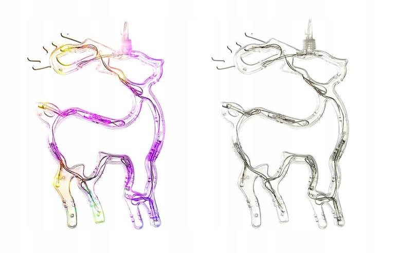 Ozdoby świąteczne - Ozdoba Świąteczna Renifer LED na okno 20cm 10led EAN 5900054718447 (4)