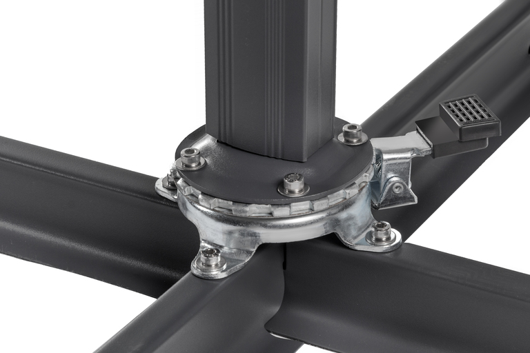 Parasole ogrodowe - Parasol OGRODOWY TAPAS 296 x 296cm Atracyt/brąz  (8)