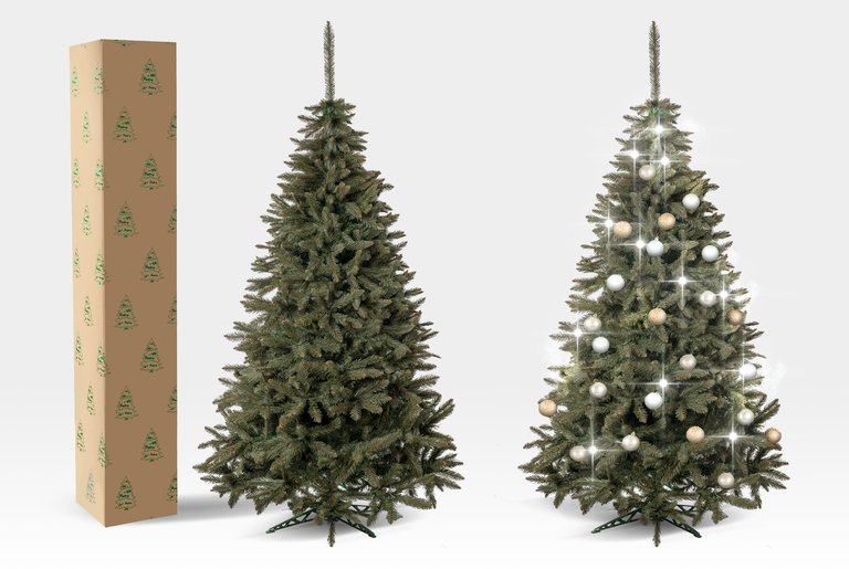 Choinki sztuczne - Choinka Sztuczna PREMIUM ŚWIERK KAUKASKI 220 cm (8)