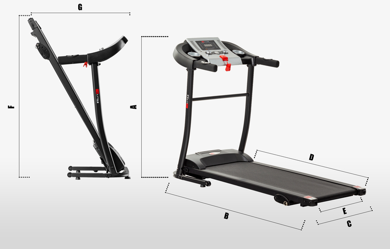 Bieżnie elektryczne - Bieżnia Elektryczna Treningowa Corciano Faro 120kg 12km/h LED (8)