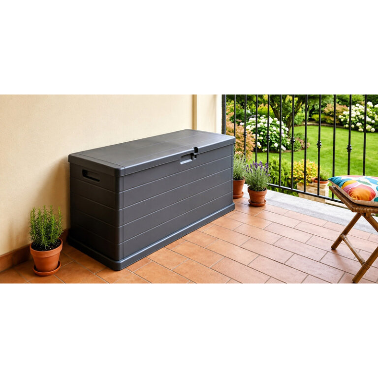 Skrzynie - Skrzynia ogrodowa Omega 117x38x56 210L grafit  (12)