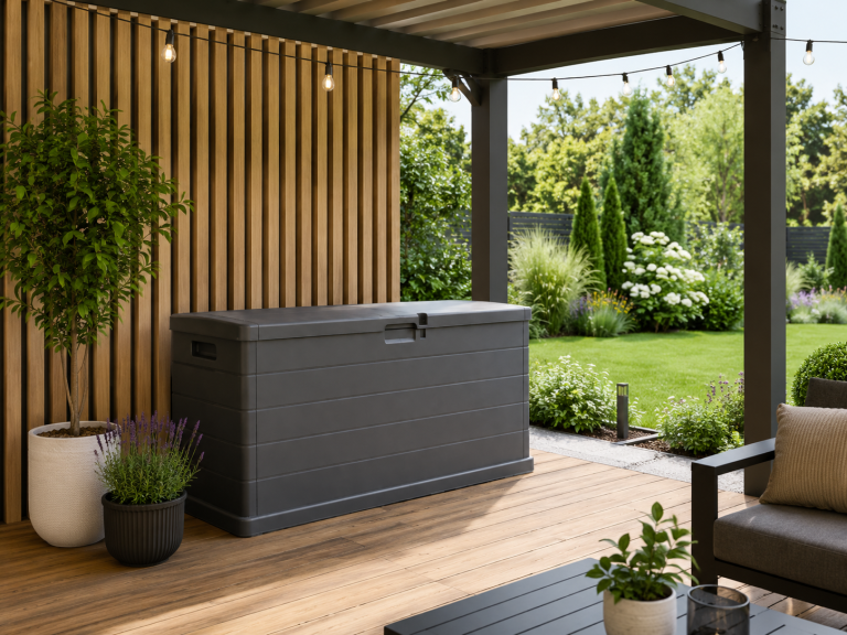 Skrzynie - Skrzynia ogrodowa Omega 117x38x56 210L grafit  (8)