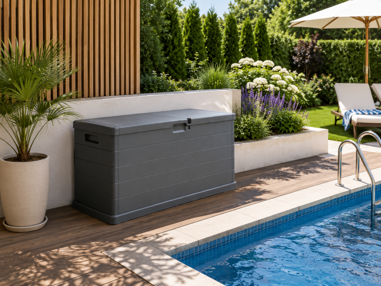 Skrzynie - Skrzynia ogrodowa Omega 117x38x56 210L grafit  (4)