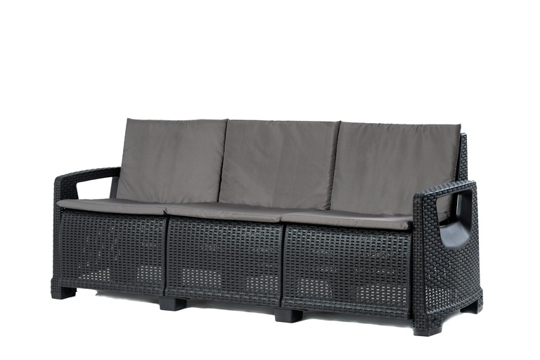 Zestawy ogrodowe - Zestaw Mebli Ogrodowych NAPOLI MIDI 8 Antracyt (4)