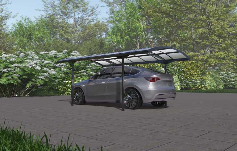 Domki / Garaże - Wiata Garażowa Carport Corciano 518 x 305 cm Aluminium poliwęglan  (2)
