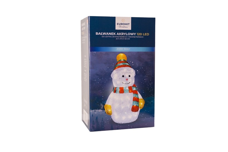 Ozdoby świąteczne - Ozdoba Świąteczna Akrylowy Bałwanek 120LED 50CM (6)