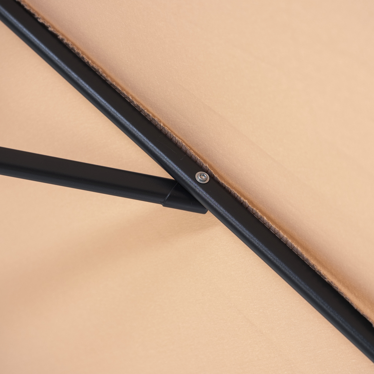 Ogród - Parasol Ogrodowy Honolulu Beżowy 300 cm średnica (5)