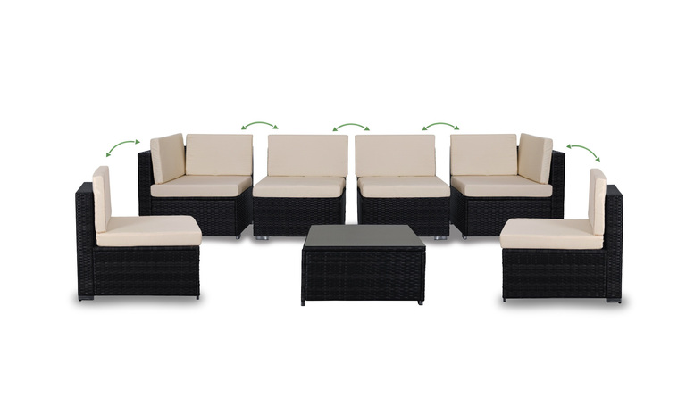 Zestawy ogrodowe - Zestaw Mebli Ogrodowych PEDRO Narożnik Typu 