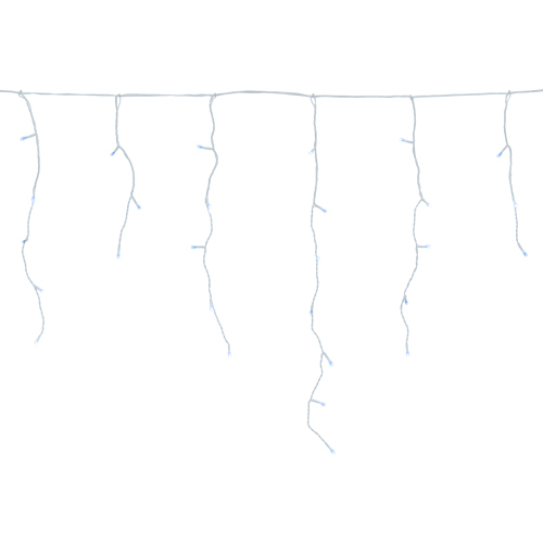 Boże Narodzenie - Sople 300 LED programator 8 funkcji zimny biały (5)