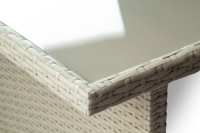 Zestawy ogrodowe - Palermo Ekskluzywny zestaw technorattan Narożnik 2-częściowy stół 2 pufy (6)