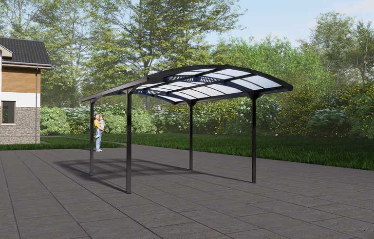 Domki / Garaże - Wiata Garażowa Carport Corciano 518 x 305 cm Aluminium poliwęglan  (3)