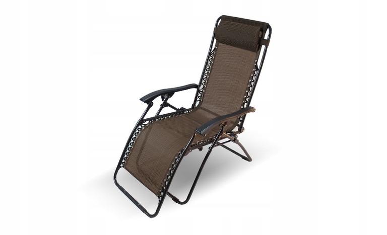 Leżaki ogrodowe - LEŻAK PLAŻOWY ZERO GRAVITY FOTEL SKŁADANY OGROD TG (9)