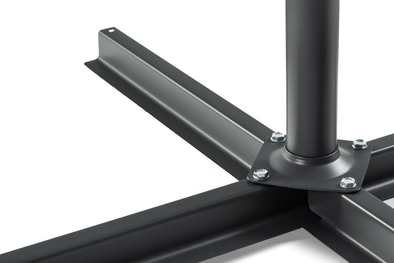 Parasole ogrodowe - Parasol ogrodowy WERONA składany 3.5 m DUŻY szary (3)