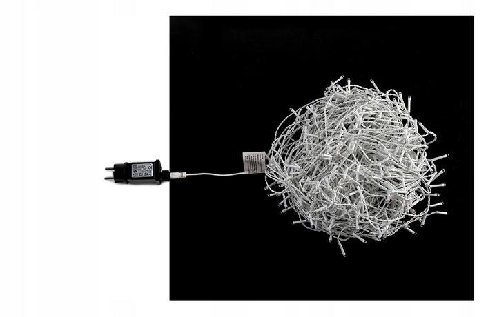 Lampki choinkowe - Lampki Sople Zewnętrzne 150LED 5M Białe Zimne CH36 EUROHIT Christmas (2)